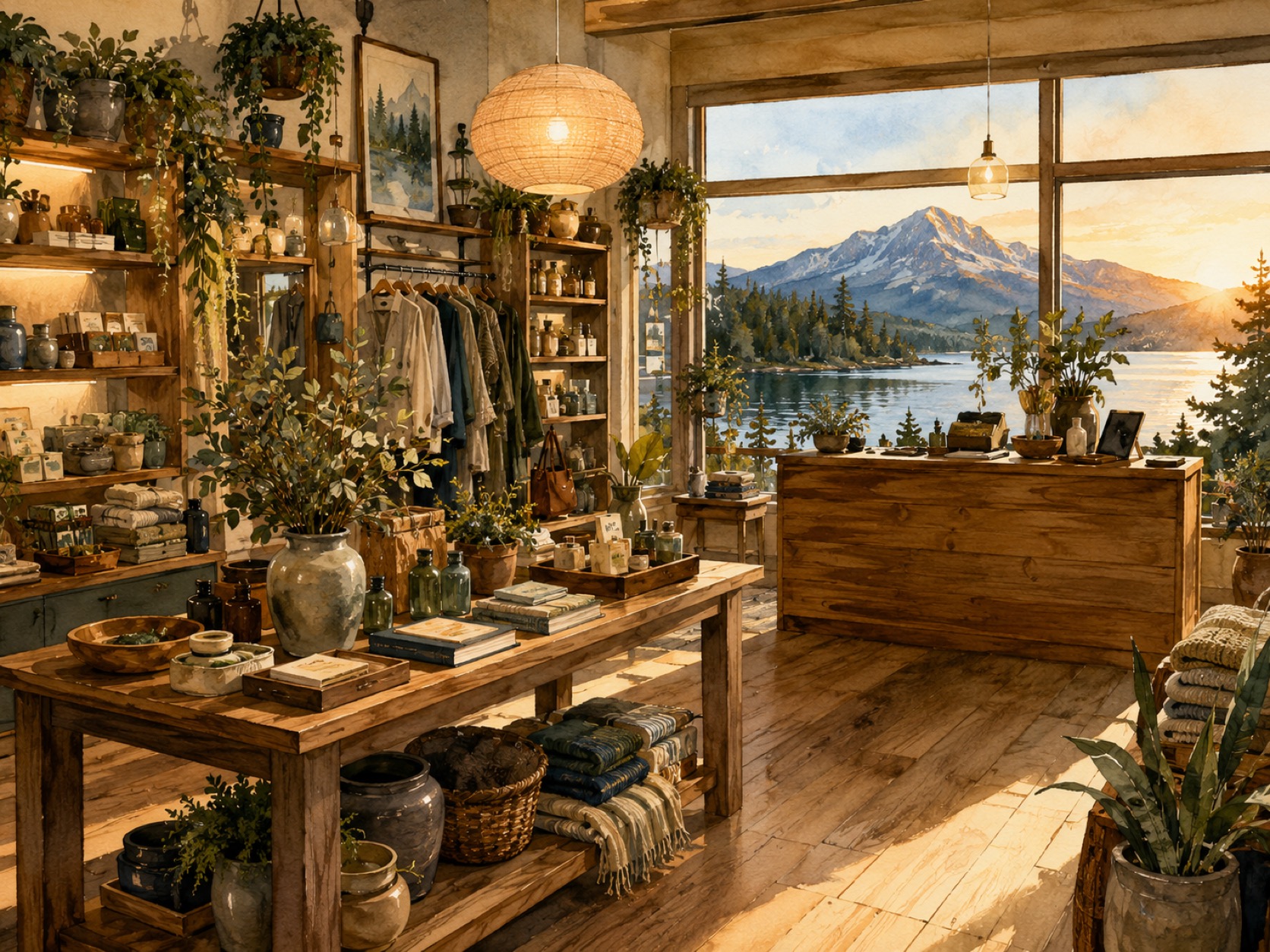 Retail store interior in Washington State